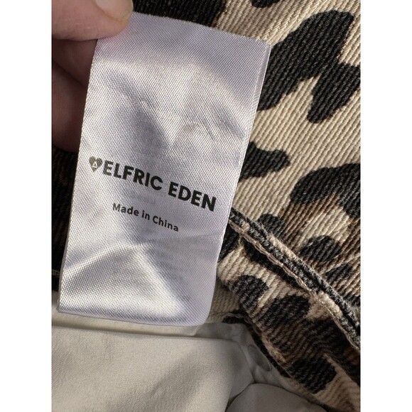 Aelfric Eden Leopard Jeans Size 34 Unisex Sizing Wide Leg - Picture 6 of 16